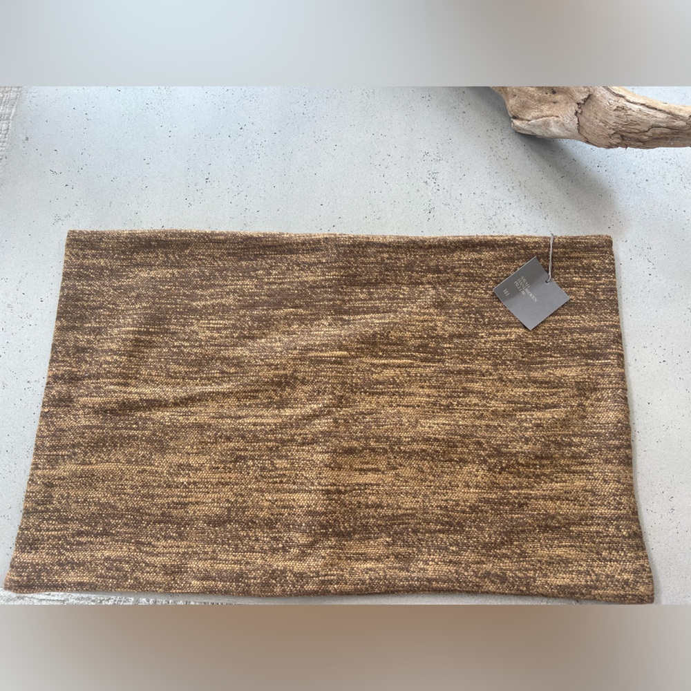 Restoration Hardware Brown Textured Accent Pillow Cover
